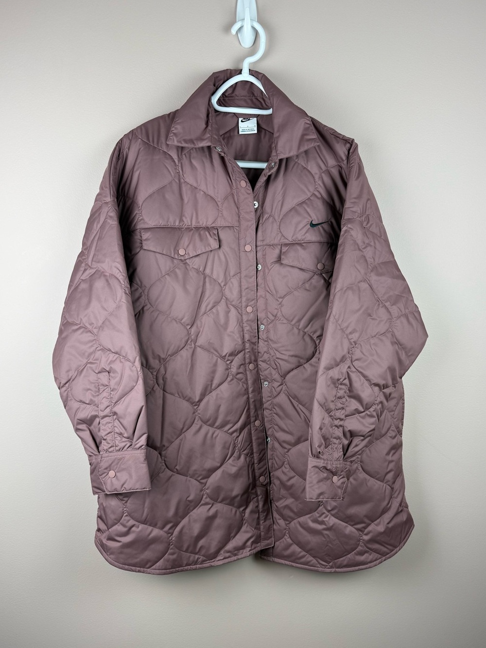 NIKE | Sportswear Essential Women’s Quilted Trench Jacket smoky mauve Large